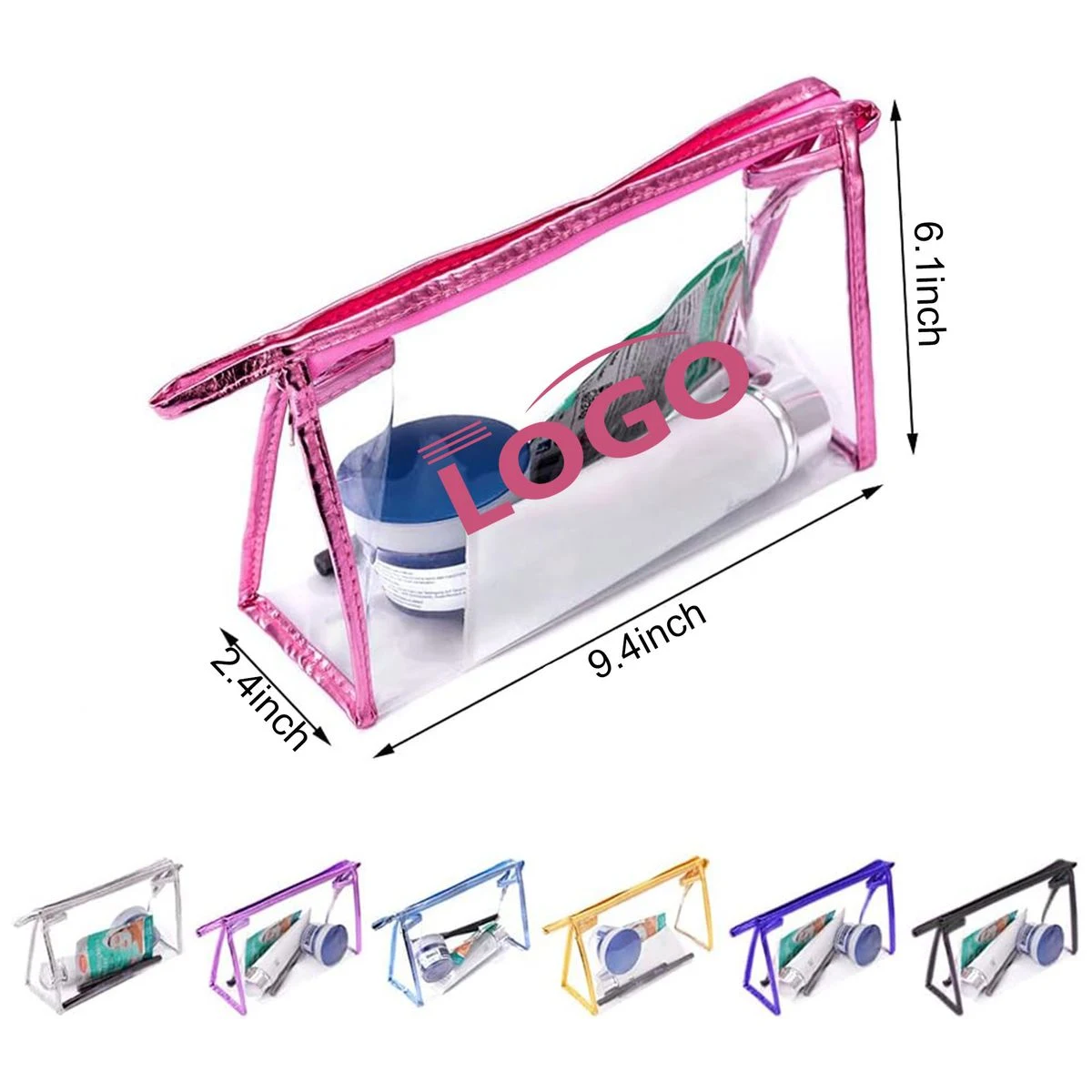 Clear Waterproof Makeup Bags With Handle 1