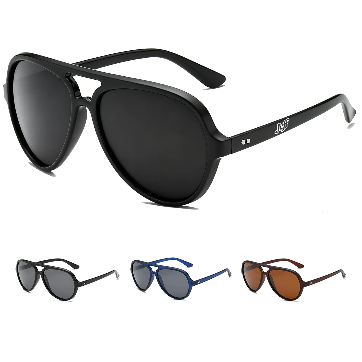 Vintage Large Frame UV Protection Sunglasses 1