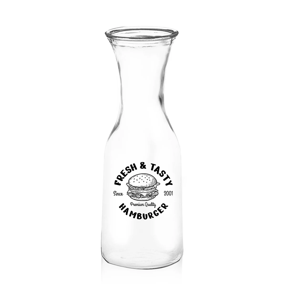 34 oz. Clear Glass Carafe (1 Color Imprint) 1