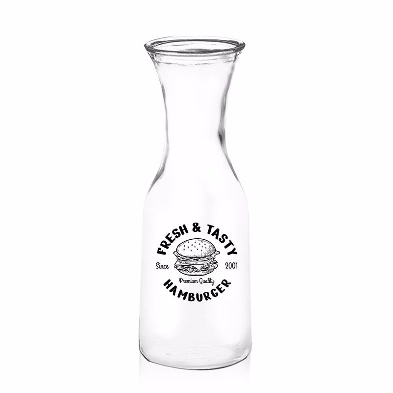 34 oz. Clear Glass Carafe (1 Color Imprint)