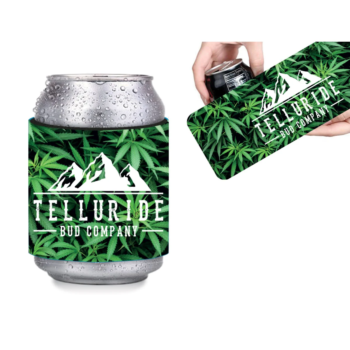 Slap n Wrap Neoprene Cannabis Beverage Insulator - Full Color Sublimation 1