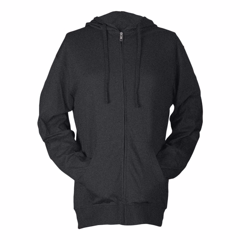 Tultex Unisex Beach Full-Zip Hooded Long Sleeve T-Shirt - 260