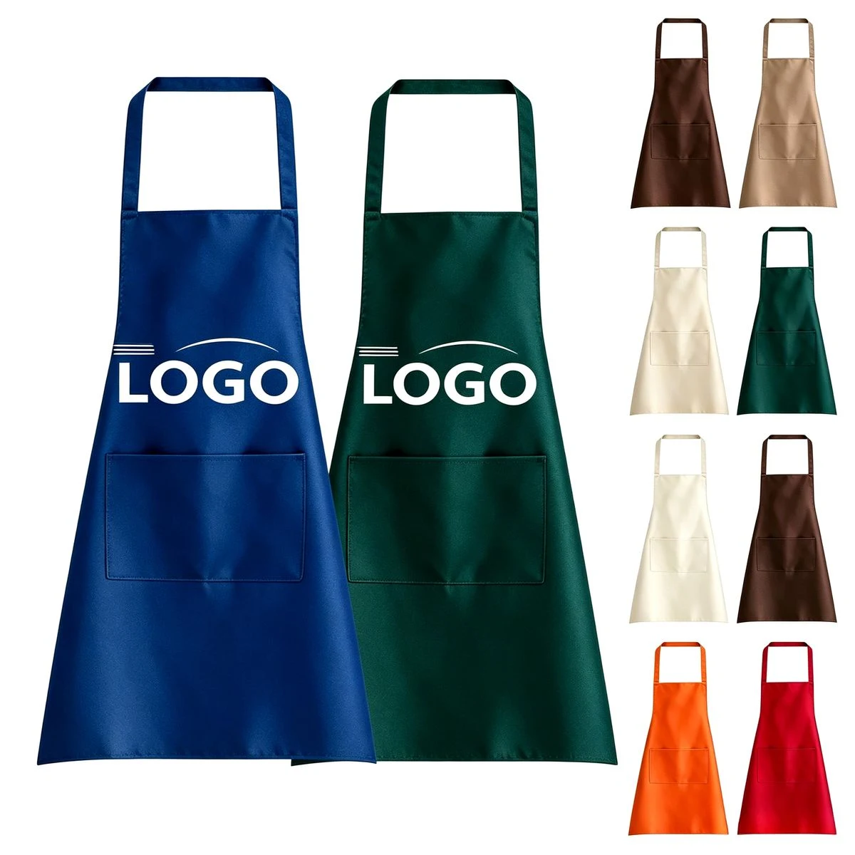 Polyester Stain-Resistant Kitchen Apron 1