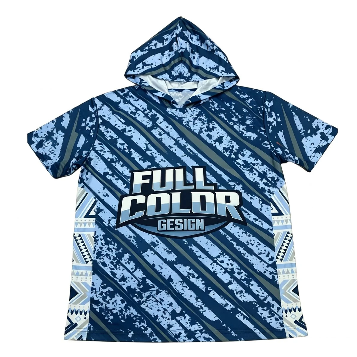 Full color Short-Sleeve Hoodie, custom hoodie or sweatshirt with logo imprint 1