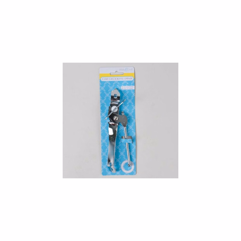 3 Way Can Openers - Chrome Plated