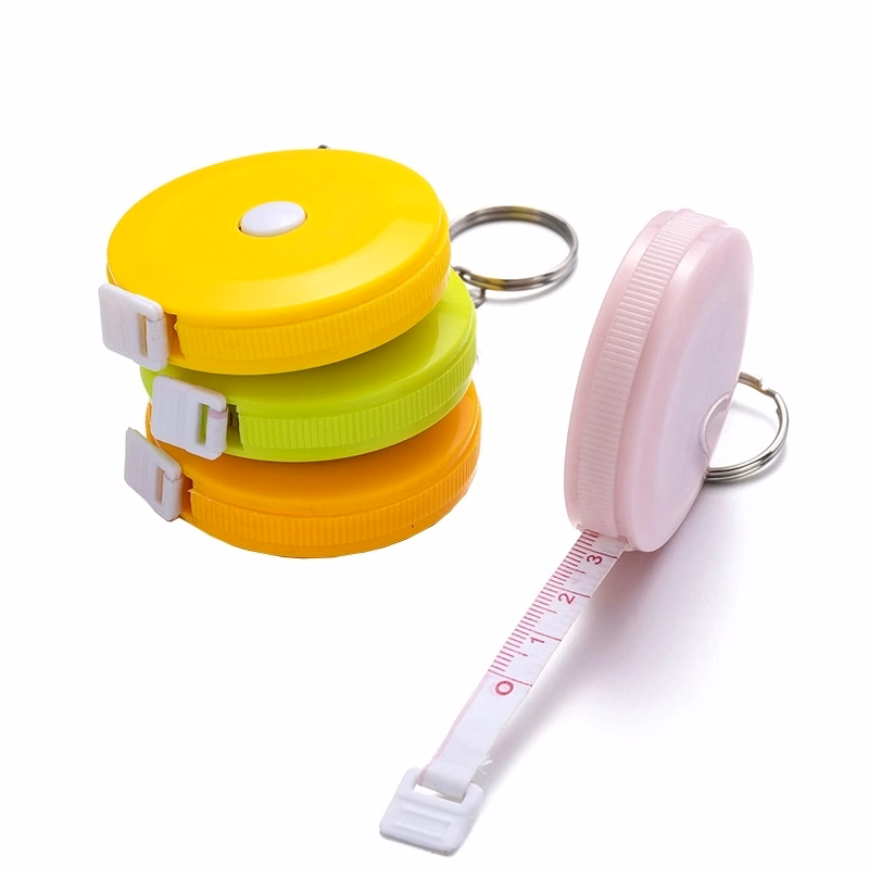 Min Round Tape Measure Keychain
