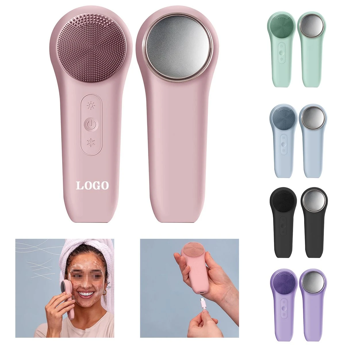 Rechargeable Electric Silicone Face Scrubber 1
