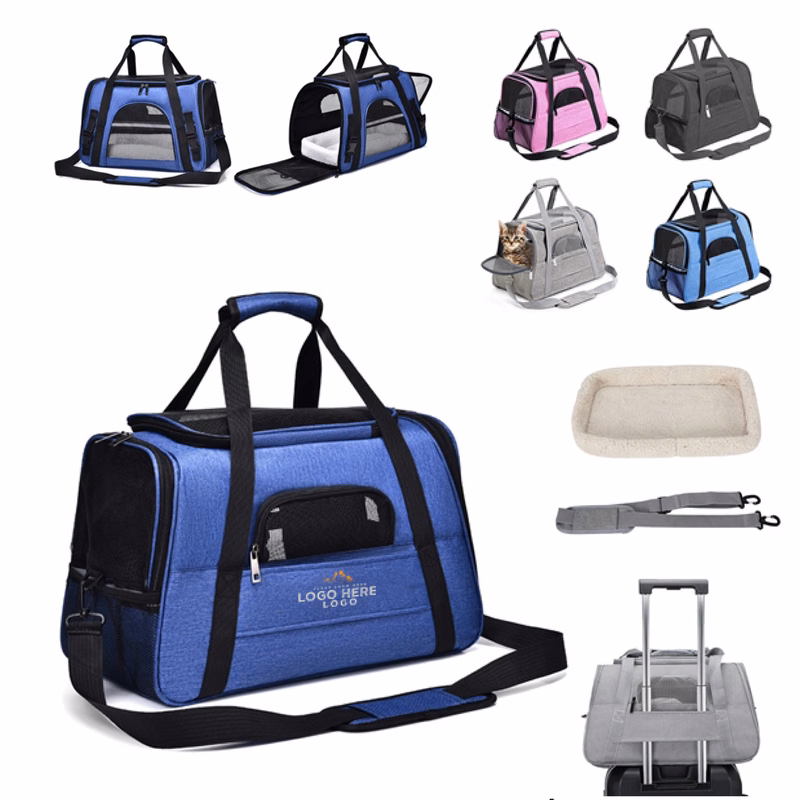 MOQ 50 Portable Pet Carrier Bag With Cozy Plush Padding