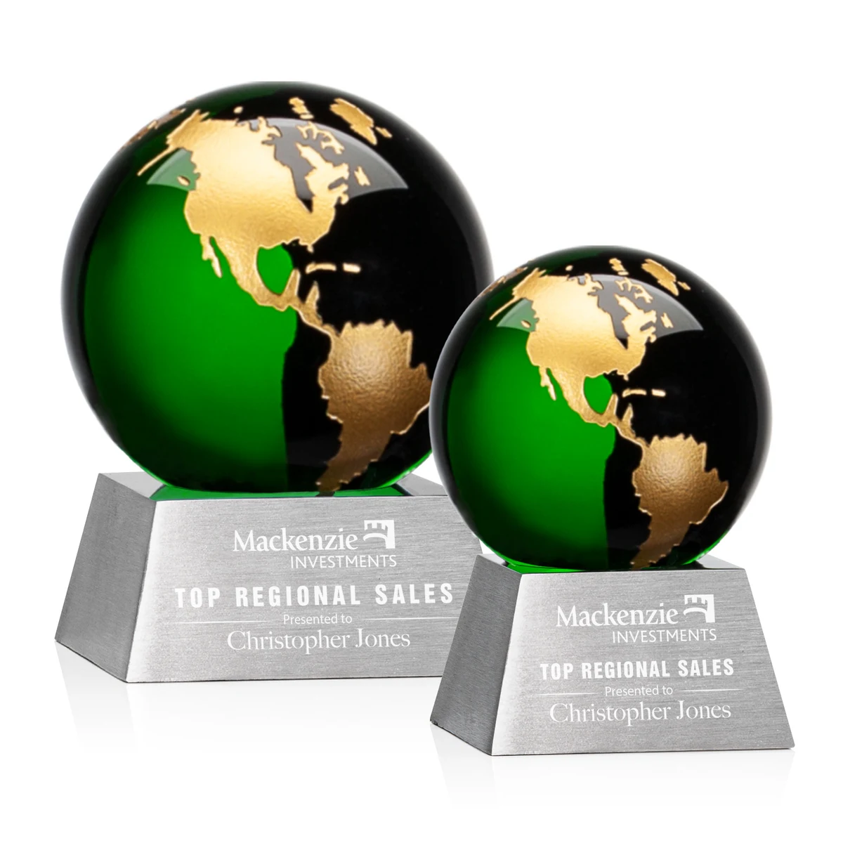 Ryegate Globe Award - Green/Gold 1