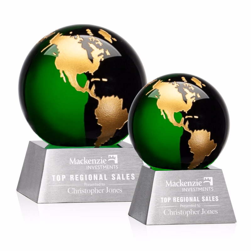 Ryegate Globe Award - Green/Gold
