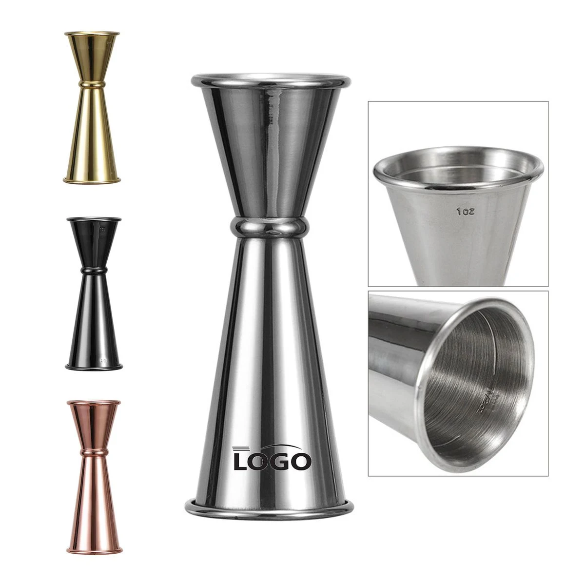 Stainless Steel Double Side Cocktail Measuring Cup 1