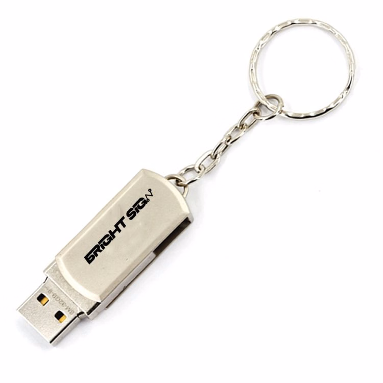Zinc Alloy USB Flash Drive Keychain