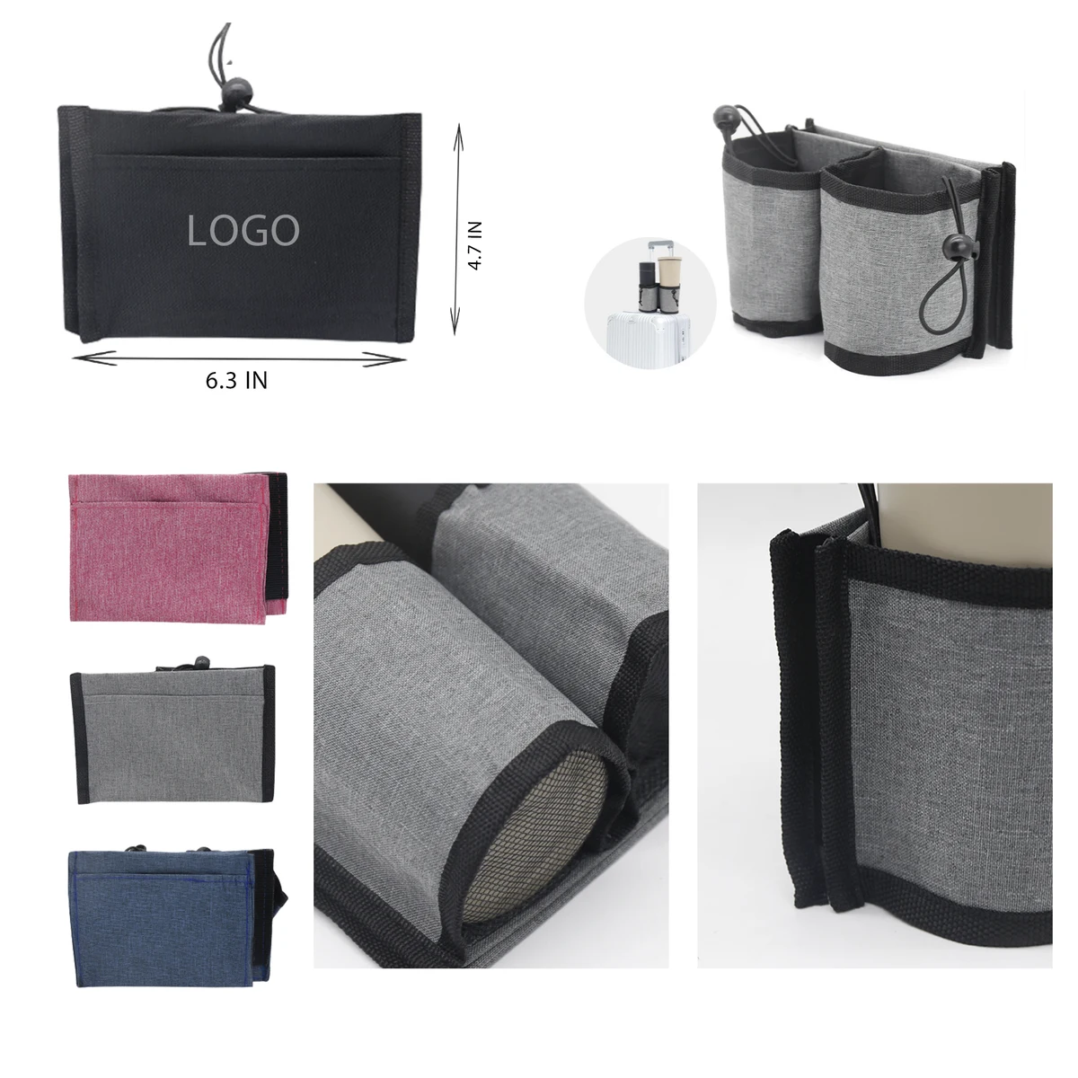 MOQ 10 PCS Stylish Luggage Cup Holder 1