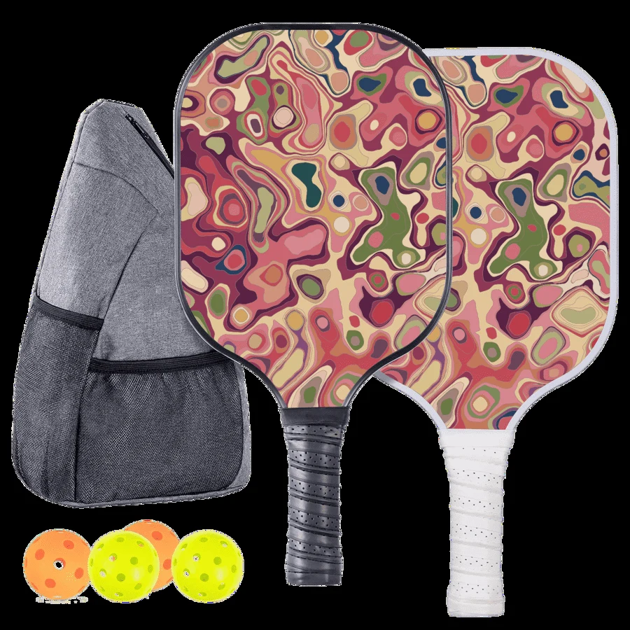 Wooden Pickleball Set w/ Backpack 1