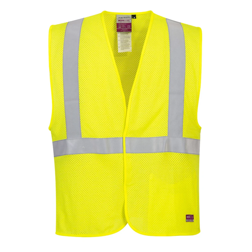 PORTWEST® Modaflame Hi-Vis ARC FR Mesh Vest w/ Hook and Loop Closure 1