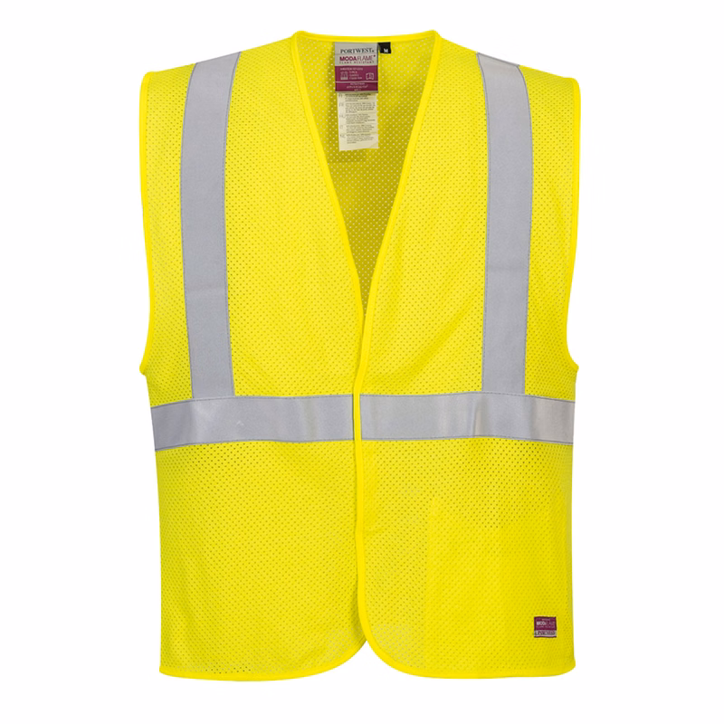 PORTWEST® Modaflame Hi-Vis ARC FR Mesh Vest w/ Hook and Loop Closure