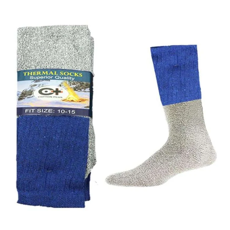 Adult Thermal Socks - Royal Blue Size 10-15 1