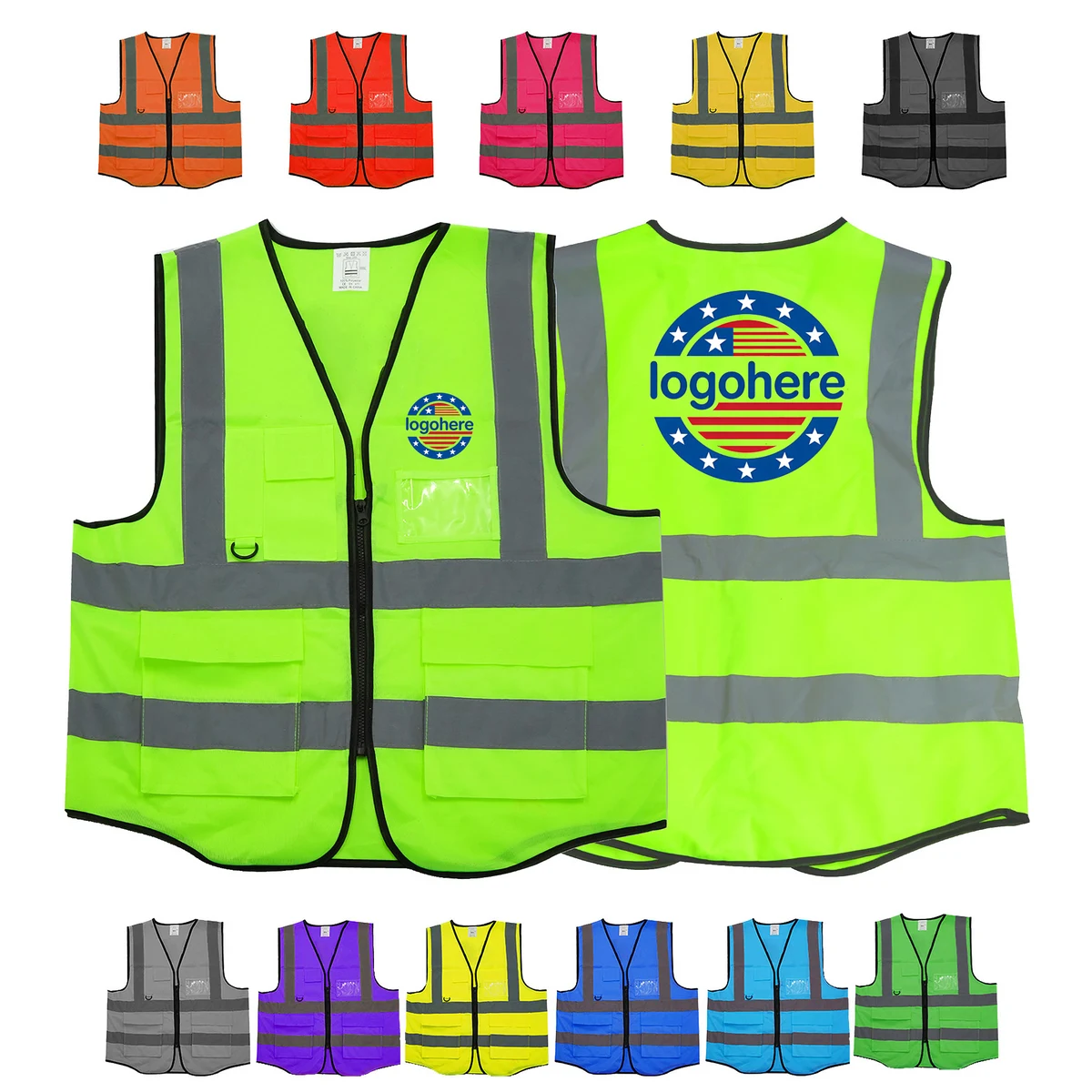 MOQ 10 Class 2 Compliant Hi-Vis Vest 1