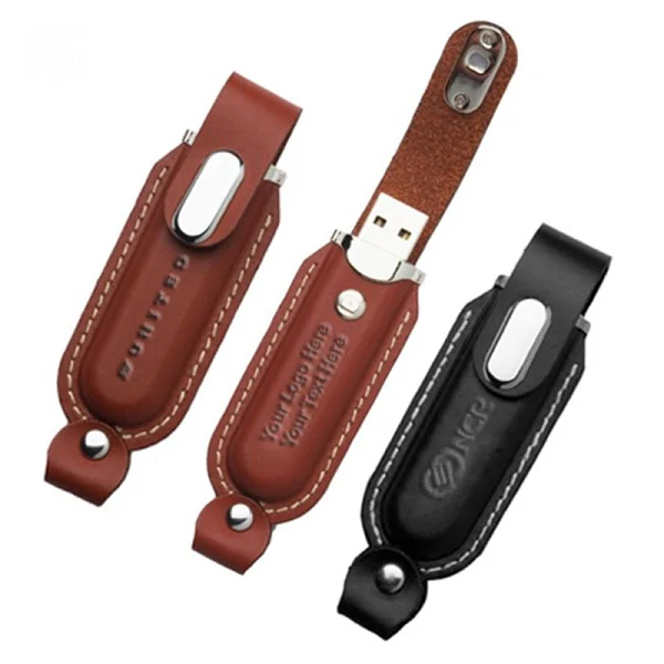 Leather Casing PCB USB Drive 1