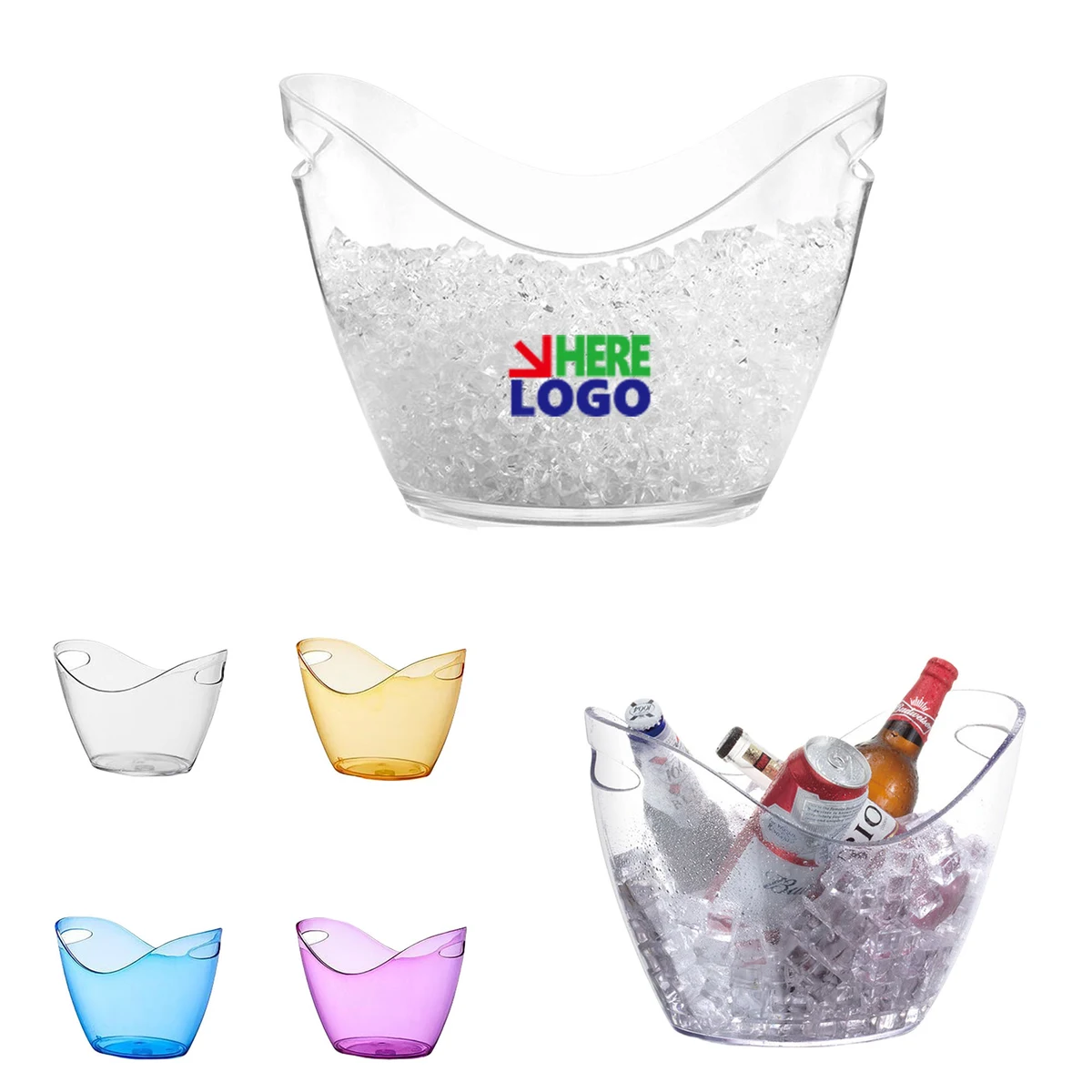 Clear Wine Ice Bucket 1
