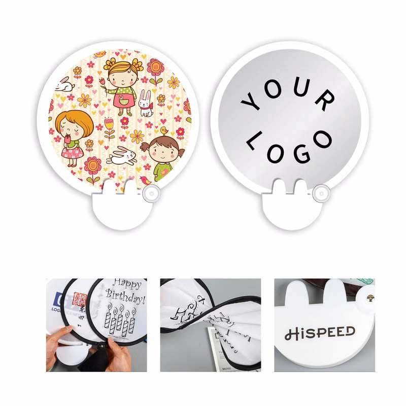 Elegant Polyester Hand Fan