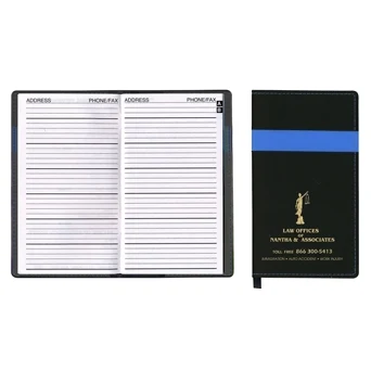 Joliett Series Soft Cover 2 Tone Vinyl Address Book 1