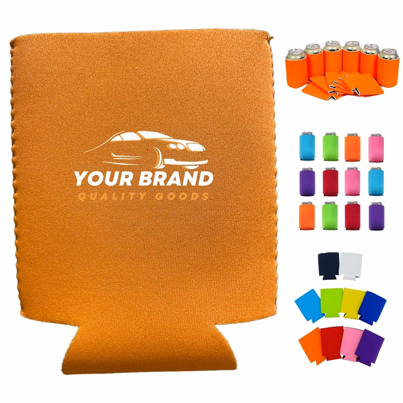 Beer And Coke Can Insulation Pads With Folding Bottom Cover