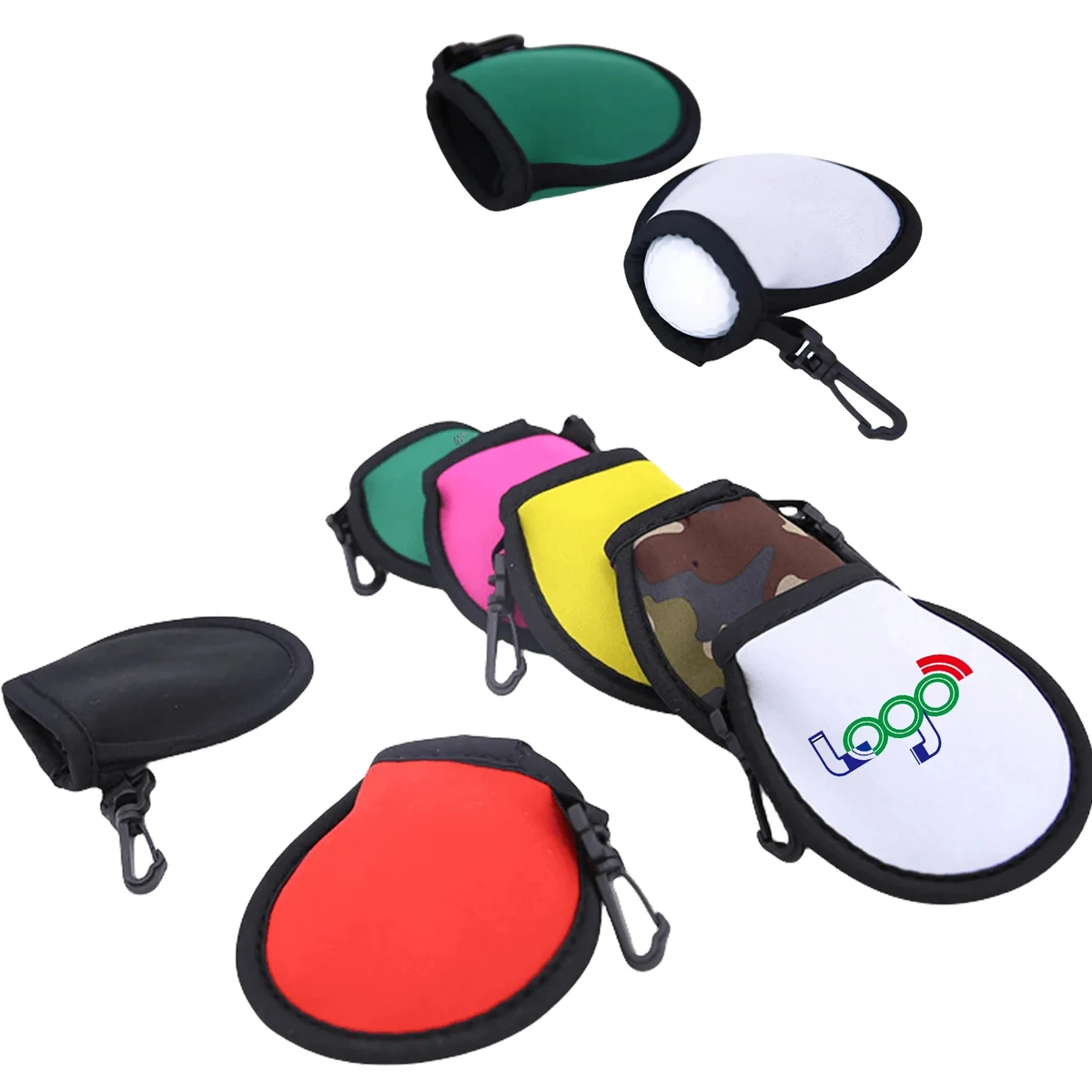 MOQ 50PCS Portable Golf Ball Washer Cleaner Pouch 1