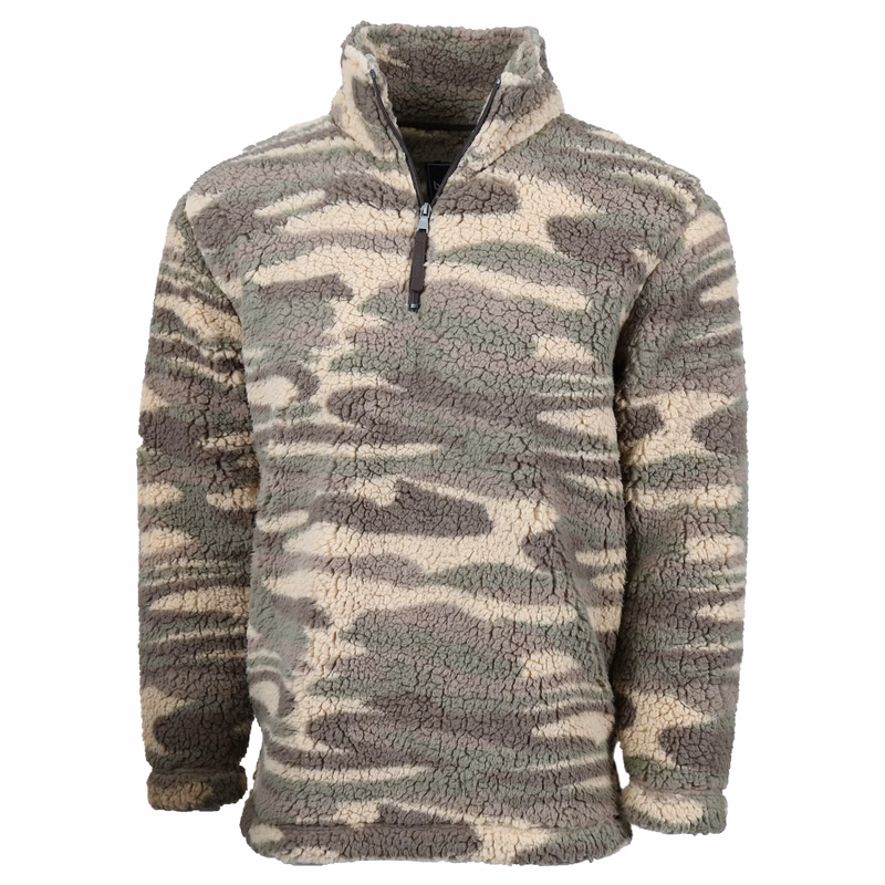 BOXERCRAFT ADULT SHERPA QUARTER ZIP PULLOVER