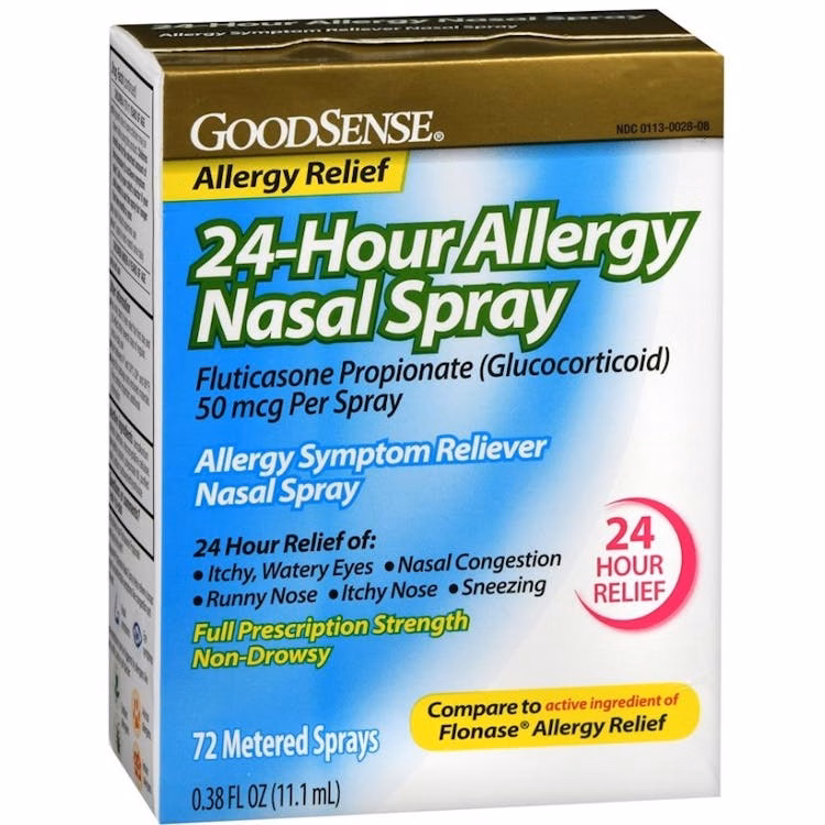 Allergy Nasal Spray - 72 Sprays 24 Hour 0.38 oz
