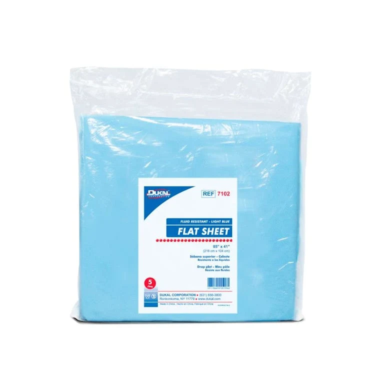 Disposable Flat Sheet - 85" x 41" 1
