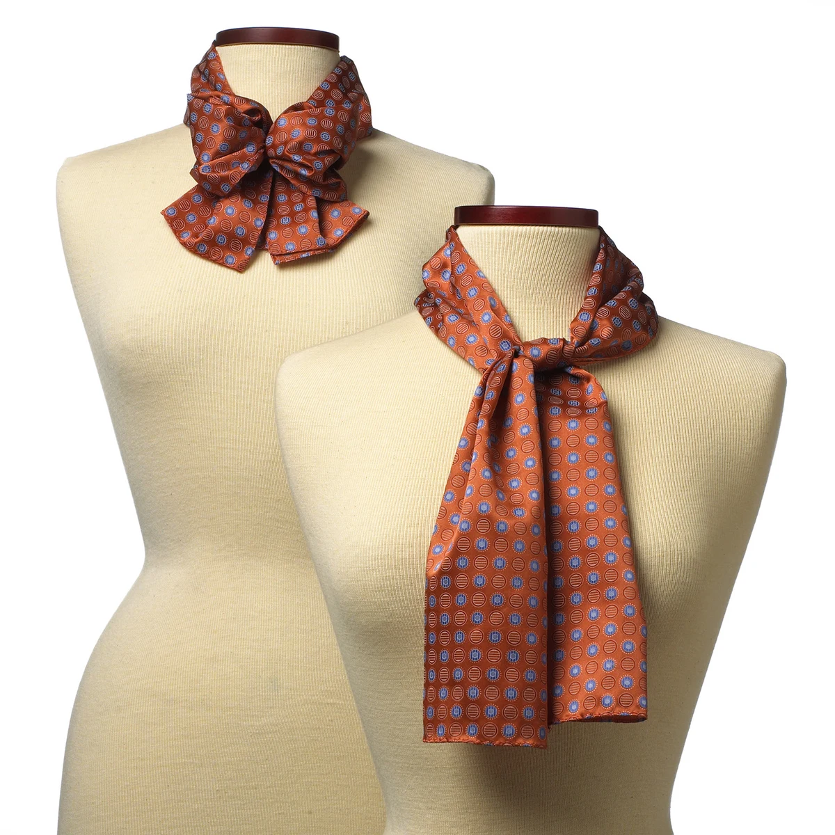 Orange Ellison Bay Wet Dyed Polyester Scarf - 8"x45" 1