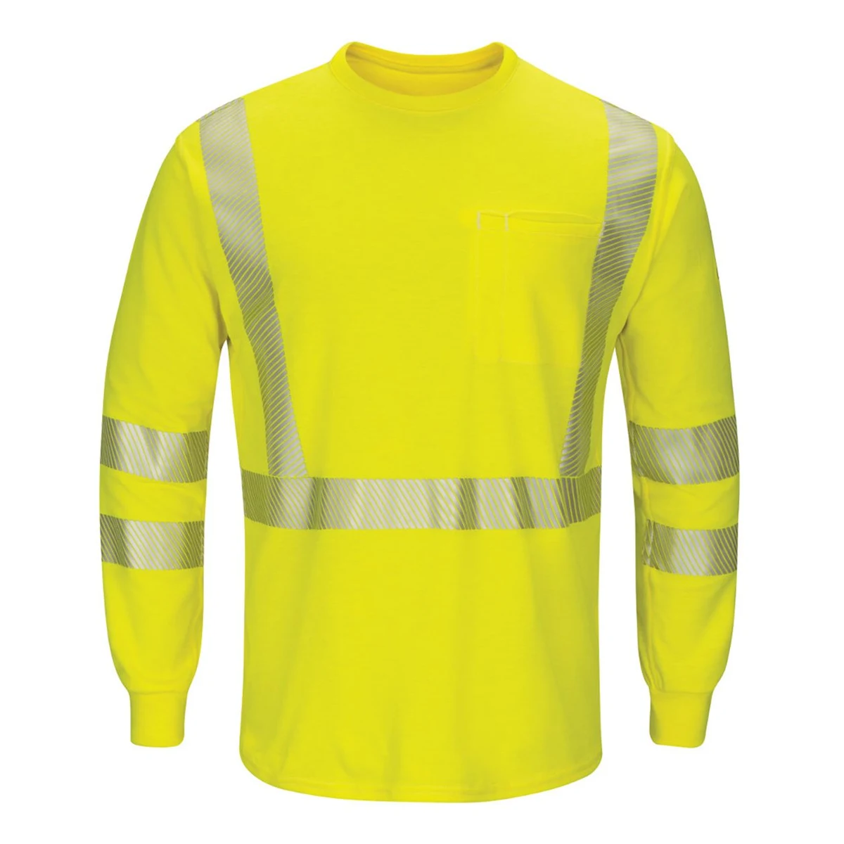 Men's Hi-Visibility Lightweight Long Sleeve T-Shirt - SMK8 1