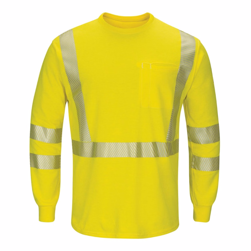 Men's Hi-Visibility Lightweight Long Sleeve T-Shirt - SMK8