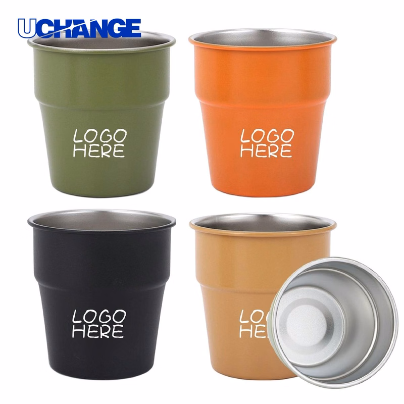 Stainless Steel Cup Camping Mug Container (10 oz)