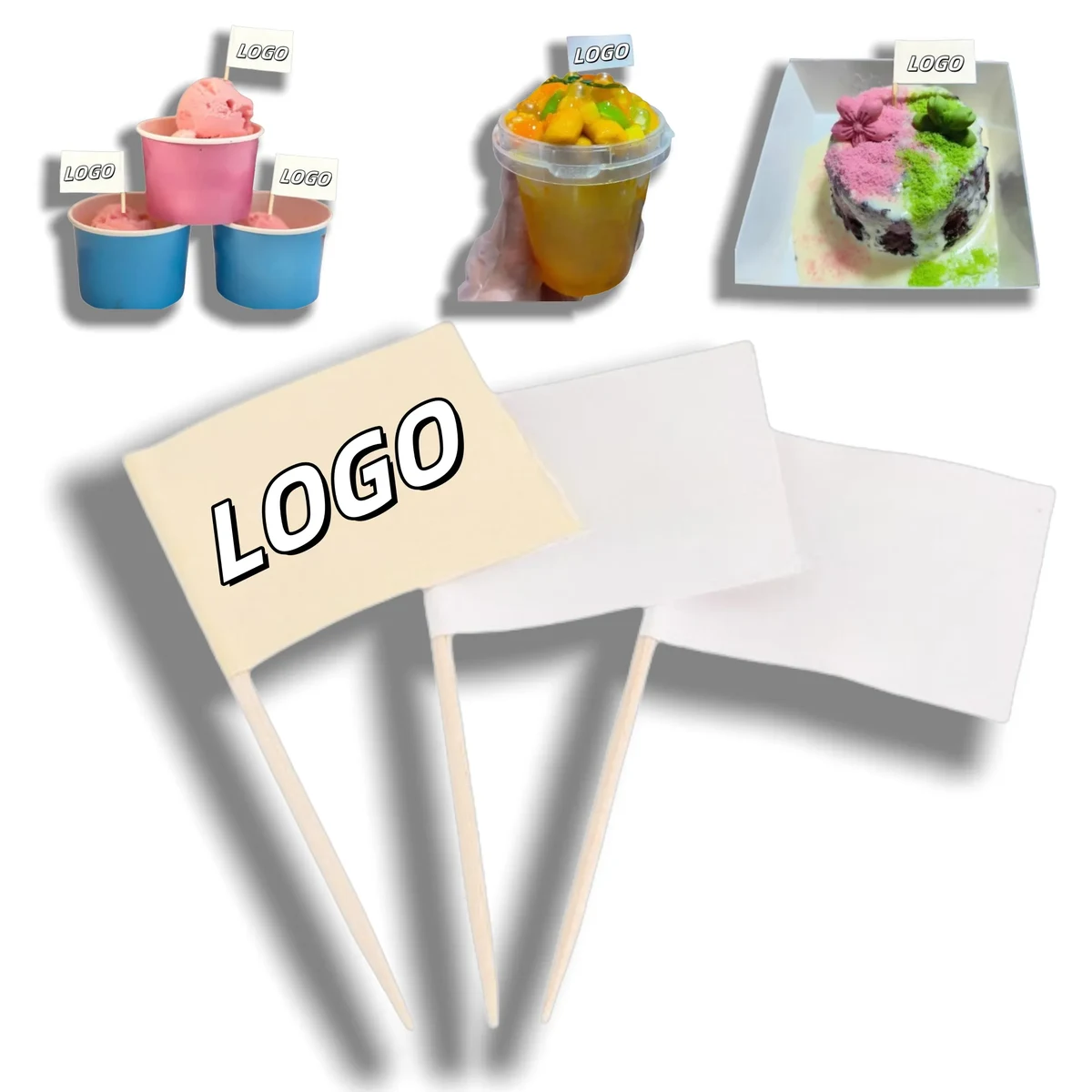 Creative Logo Toothpick Flag 1