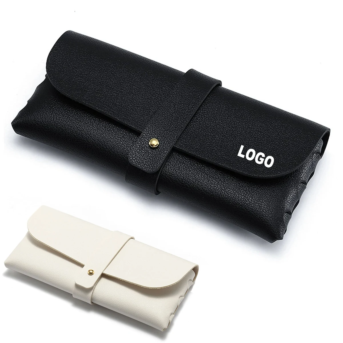 Custom Logo PU Leather Glasses Case 1