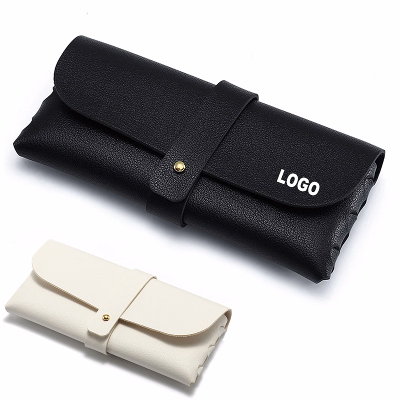 Custom Logo PU Leather Glasses Case