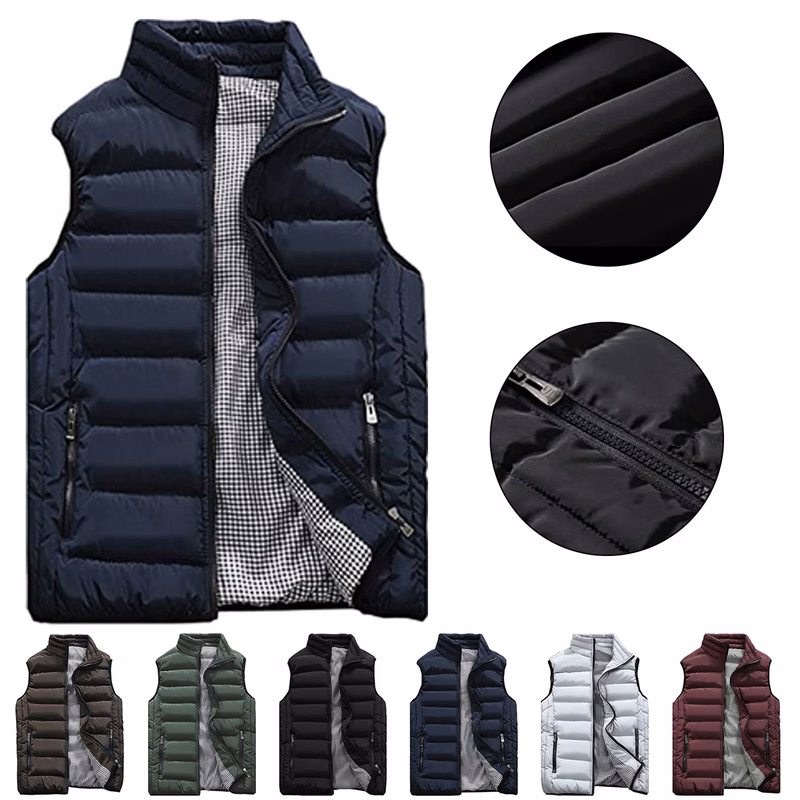 Men's Outdoor Casual Stand Collar Vest