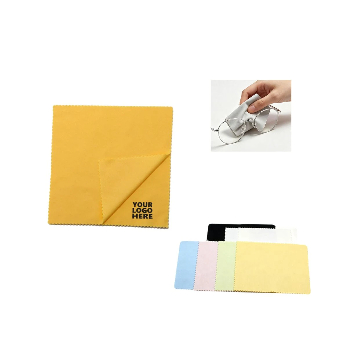 Soft Microfiber Suede Eyeglass Cleaning Cloth 1