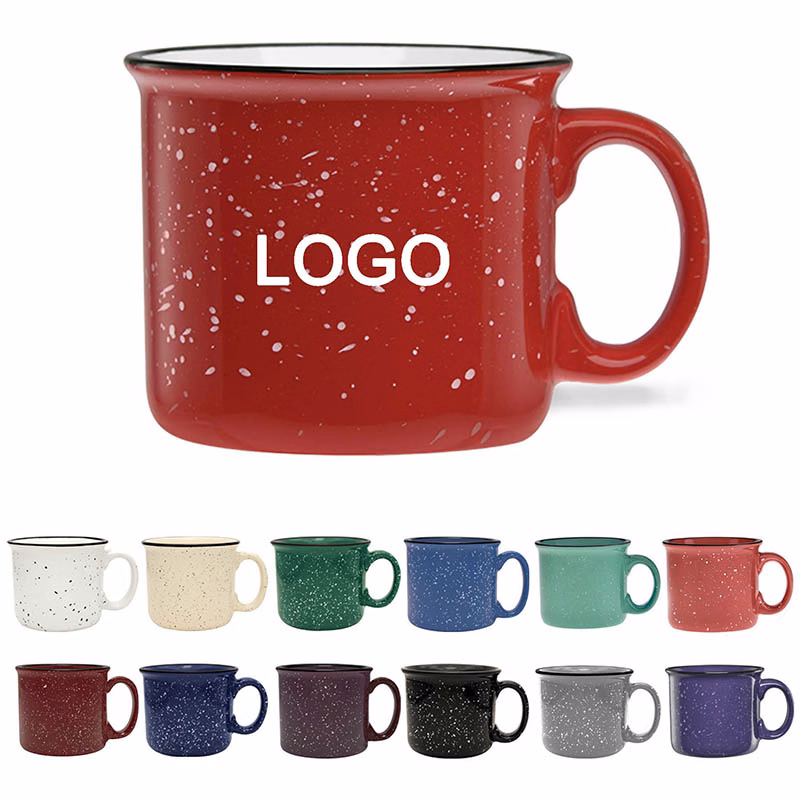 15 oz Speckled Ceramic Camp Mug