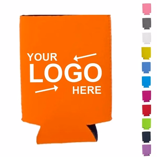 Custom Neoprene 12 oz Can Cooler with Fold Design — Summer Beverage Promotional Gear