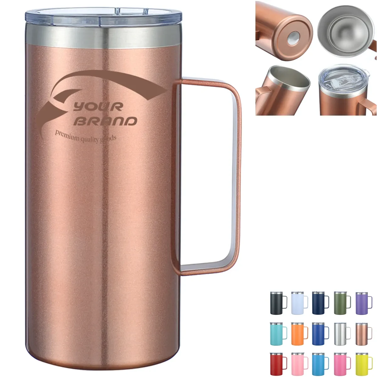 20OZ.304 Stainless Steel Vacuum Mug Office Coffee Cup 1
