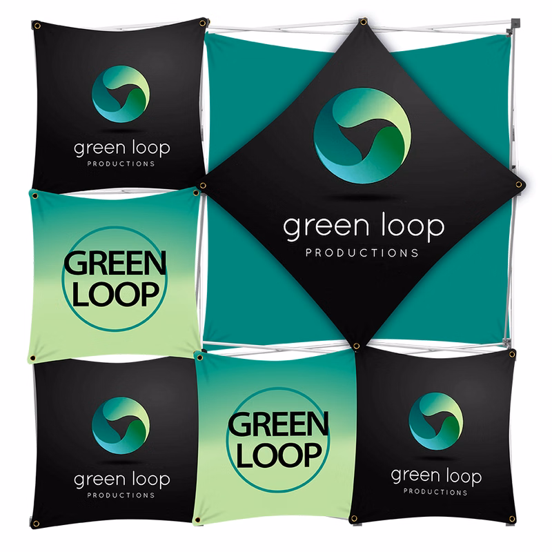 Floor Standing Grid Banner 84"x 84"