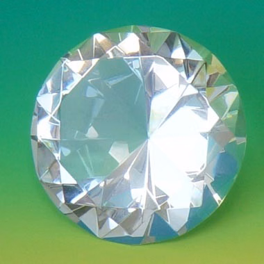 2-3/8"DIAMOND SHAPED CRYSTAL