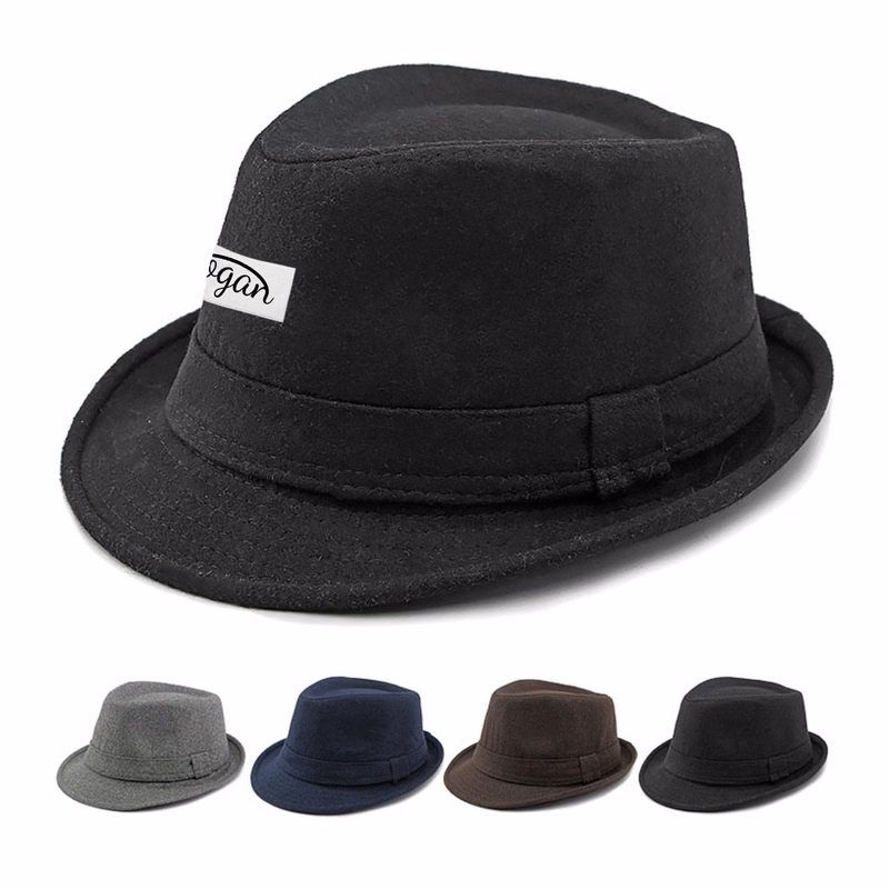 Mens Premium Black Fedora Hat
