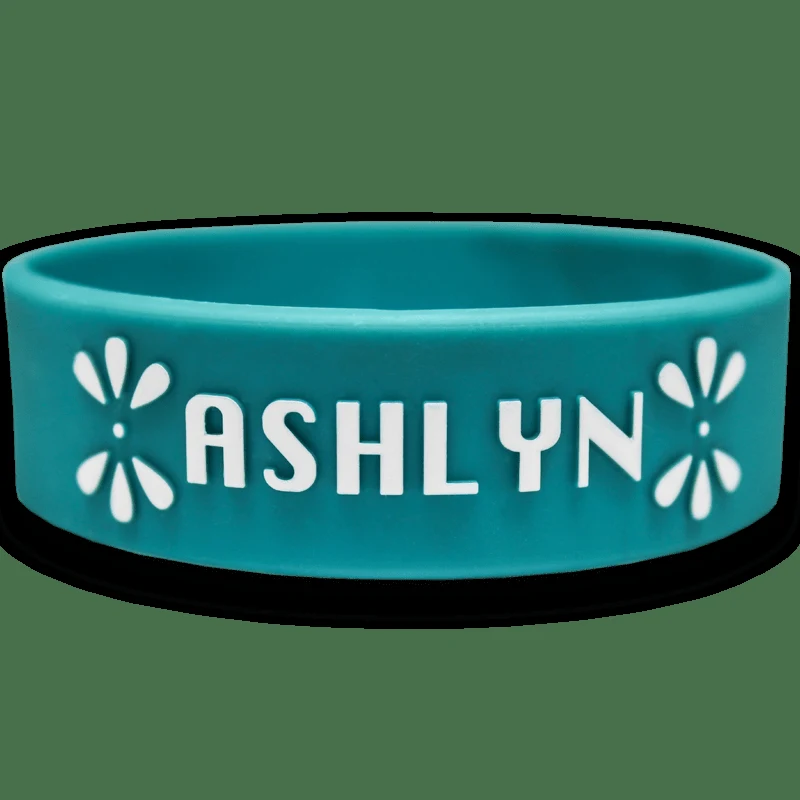 1 Inch Embossed Printed Wristbands 1