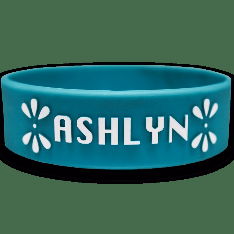 1 Inch Embossed Printed Wristbands
