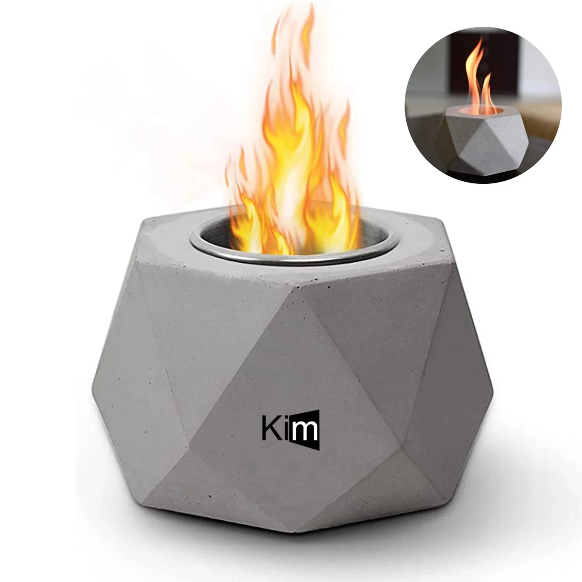 Concrete Tabletop Fire Pit 1