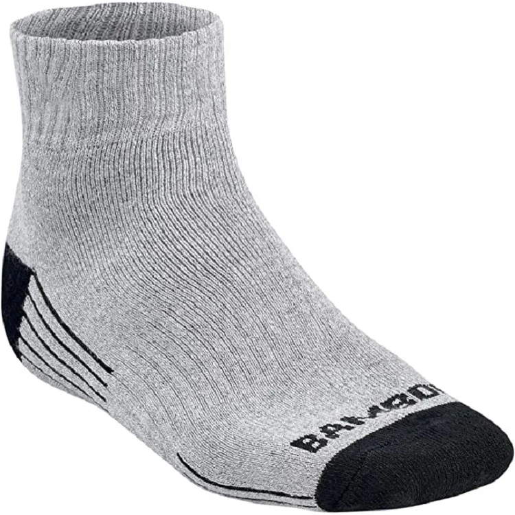 Premium Bamboo Knit Jacquard Athletic Quarter/Ankle Socks 1